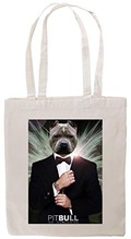 BulldogShirts Pitbull Head Crazy T-shirt Tote Bag