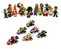 24 Nintendo Super Mario Kart figure SET ca. 5cm perfect for Advent calendar NEW Wario Luigi of n64 wii gameboy