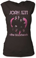 Joan Jett The Blackhearts Junior Femme Cut Black T-Shirt