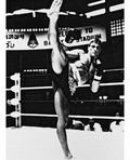 JEAN-CLAUDE VAN DAMME AS KURT SLOANE FROM KICKBOXER #1 - Photo cinmatographique en noir et blanc- AFFICHE - 60x50cm