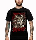 Slipknot band chemise Shirt music N47 (Size L) Heavy Metal Rock Punk Hardcord Black retro concert skull T-shirt biker