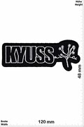 Patches - Kyuss - silver black - Alternative Metal - Musique- Kyuss - Iron on Patch - Applique embroidery cusson brod? Costume Cadeau- Give Away