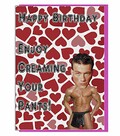 Funny/Rude sexy Hunk Joke carte d'anniversaire ? pour la Jean-Claude van Damme amateur