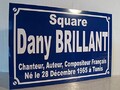 Dany BRILLANT plaque de rue cration originale dition limite cadeau fan collectionneur