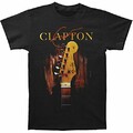Eric Clapton Men's Classic Guitar Tee T-Shirt Men's Fashion Crew Neck Short Sleeves Cotton Tops Clothing, Black