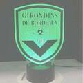 Lixiaoyuzz Lampe De Nuit 3D France Fc Girondins De Bordeaux Football Club Led Night Light Illusion Table Lamp Colors Changing Bedroom Lights Ping