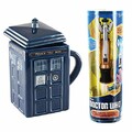 Doctor Who 12th Doctor's Sonic Screwdriver Replica & 17oz Tardis Mug w/Lid Bundle