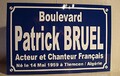 plaque de rue Patrick BRUEL création Originale édition limitée Cadeau Fan collectionneur