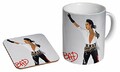 Michael Jackson Bad Tasse  caf en cramique + dessous-de-verre