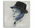 Paul Sinus Art Frank_Sinatra_Aqua_60x60cm Tableau Mural, Toile, Multicolore, 90x50x3 cm