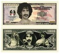 Frank Zappa Million Dollar Bill in Collector Grade Currency Holder by American Art Classics