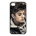 Best male singer Justin Bieber photograph Apple Iphone 4 4s TPU Case Cover