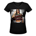 Bob Sinclar Disco Crash ComfortSoft Femme's V Neck T-Shirt XXXX-L