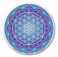 Motif Mandala Arts Sticker Autocollant de fentre 11,5 cm-Double face-