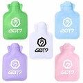 Goth Perhk Kpop BTS Sac  eau chaude 2 fois GOT7 EXO avec chauffe-mains Got7-white