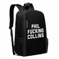 Sac  Dos de Voyage, Phil Fucking Collins Backpacks Travel School Large Bags Shoulder Laptop Bag for Men Women Kids