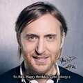 David Guetta 1 Personalised Gift Print Mouse Mat Autograph Computer Rest Mouse Mat Compatible with Laser and Optical Mice (No Personalised Message)