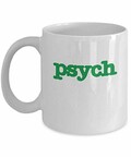Psych Tv Show Coffee Mug Cup (White) 11oz Psych Tv Show Series Fan Gift Merchandise Accessories Decal Sticker Decor Shirt Pin - Shawn Gus Juliet Carlt