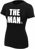 Becky Lynch WWE The Man Official Authentic Womens Girlie T-Shirt