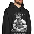 MYHL Men's Arnie Arnold Schwarzenegger Graphic Fashion Sport Hip Hop Hoodie Sweatshirt Pullover Tops