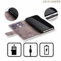 Head Case Designs Officiel Outlander Carte Cachets Et Icnes Coque en Cuir  Portefeuille Compatible avec Google Pixel 3a
