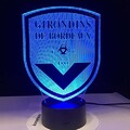 Mmzki France Fc Girondins De Bordeaux Club De Football Led Veilleuse 3D Illusion Lampe De Table Couleurs Changement De Chambre Lumires Dropshipping