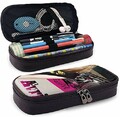 AV-ril Lavi-gne Portable Crayons Pen Pouch for School & Office Supplies & ndash; Noir