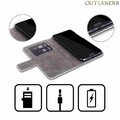 Head Case Designs Officiel Outlander Relevez 1 Affiche Art Cl Coque en Cuir  Portefeuille Compatible avec Huawei Honor 8X / View 10 Lite