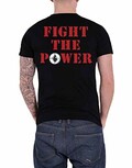 Public Enemy T Shirt Fight The Power Back Print Band Logo Officiel Homme